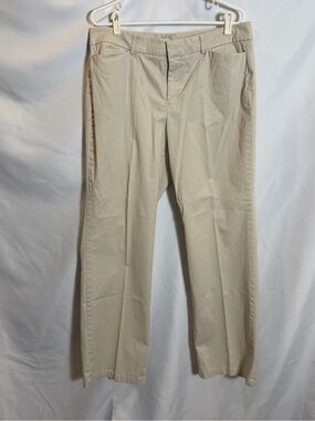 Dockers Women's Beige Straight-Leg Dress Pants